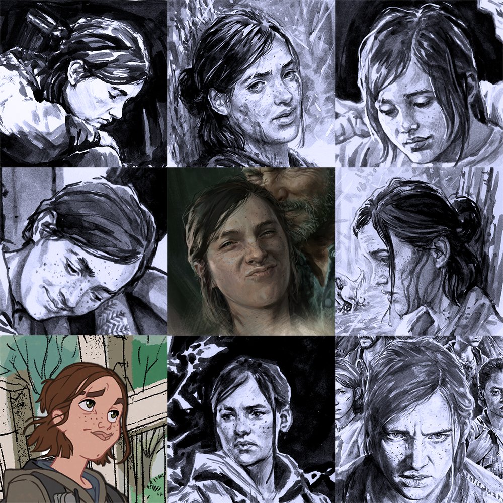 #SameCharacter #TheLastofUsPart2 #EllieWilliams & #JoelMiller edition. #FanArtFriday #TLOU2 ❤️? 