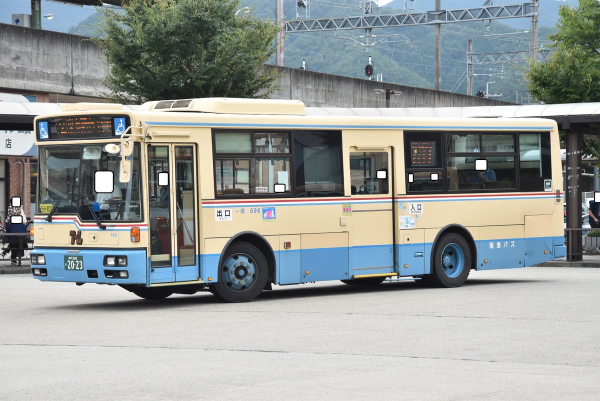 なべっちバス鉄 Twitter वर 阪急バス696 山口 神戸0か 23 06年式のいすゞpj Lv234l1 西工96mcワンステップ 9 26 岡場駅 阪急バス