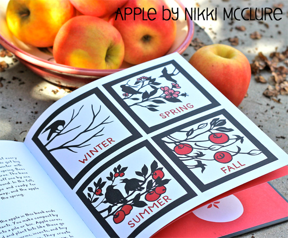 Engage in the turning of the seasons with your littles and the apple harvest with @NikkiMcClure book about apples #localauthors #pnwartists #artbabybooks #appleharvest #turningofthesesons