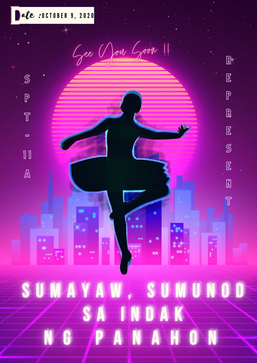 The wait is finally over, Lasallians! Come reminisce the 80s with us in today's event! Just sit back and relax because we have everything covered! We can't wait to see you there! 💚✨🏹

Today. October 9, 2020. 3pm.

#SPT11A
#SumayawSumunodSaIndakNgPanahon
#VirtualDanceCommunion