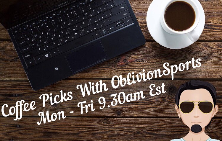 OblivionSports's tweet photo. Tune into our live show tomorrow morning! Were we break down Fridays soccer card!
Send in your picks to the chat and we might make it a play.
Team work makes dream work 👊
#betting #soccer #soccershow #bettingshow #coffeepicks
https://t.co/608hrV1f7C https://t.co/qjQ6Gxrkwh