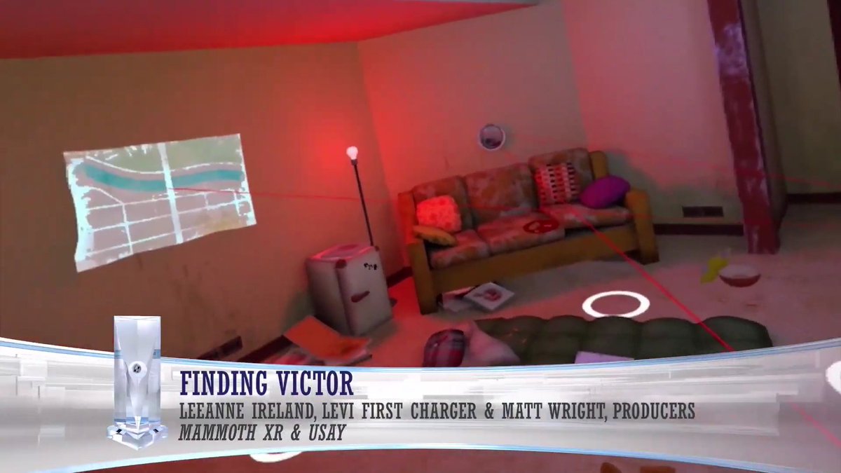 Thank you to the <a href="/YourAMPIA/">AMPIA</a> for awarding our project "Finding Victor" for the 2020 Best Narrative Game! <a href="/USAYcalgary/">Urban Society for Aboriginal Youth</a> is a group that is truly innovative and they never cease to amaze me. Congrats to everyone! #rosieawards2020 #yyc #yeg #vr #virtualreality