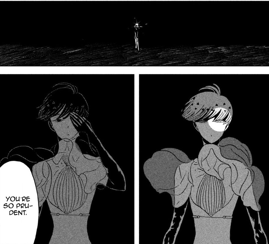 they're rotting my brain..... remember when phos referred to shinsha as the one gem that they would "save for last" and ironically, shinsha ended up not being "saved" and didn't get persuaded to leave, but the last one to fight against and be broken down i hate it here!!!! 