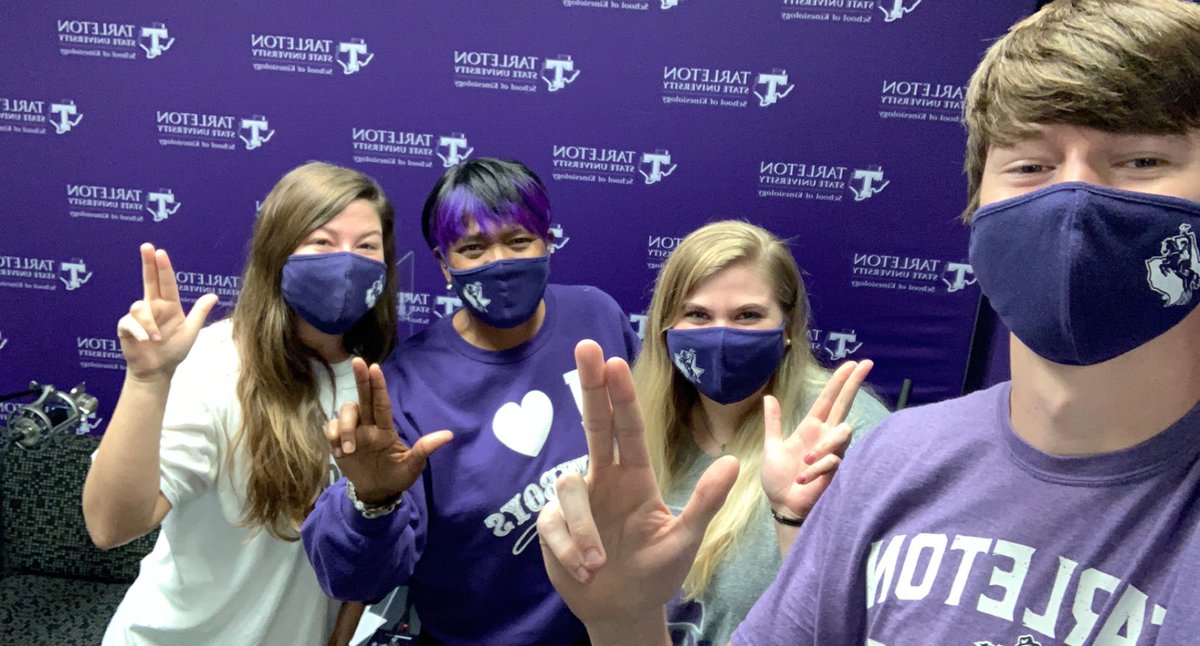 LathesTowns's tweet photo. #ThankYou @Tarleton_KINE PodCast Team! I was honored to participate in #PurpleThursday #SpiritOfTarleton #Proud2BATexan #BleedPurple #MommaT honored! #TownsBlessed #FrontRunnersPodCast https://t.co/UW5E5RBayG