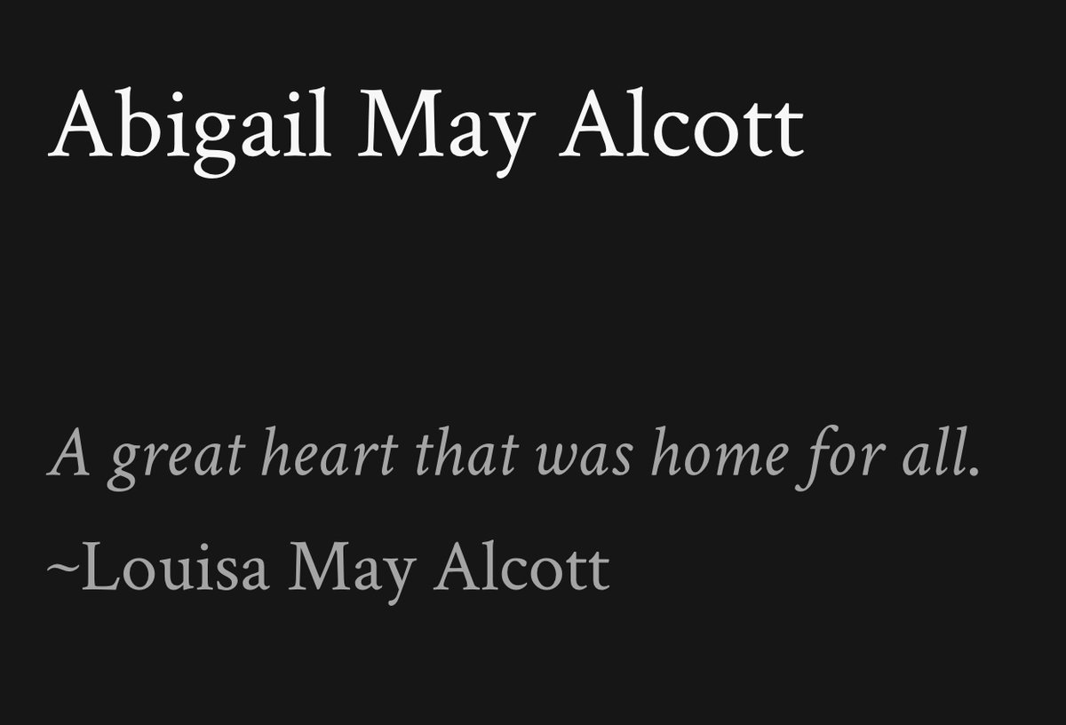LouisaMayAlcott's tweet photo. We could not let the day pass without wishing Abigail May Alcott a happy birthday❤️Born 1800, throughout her life, “Abba” was devoted to many causes-women’s rights, abolition, help for the poor &amp; more. #marmee Images from our site where you’ll learn more: https://t.co/9p4gNu9QUj https://t.co/WA9KvHPVUb