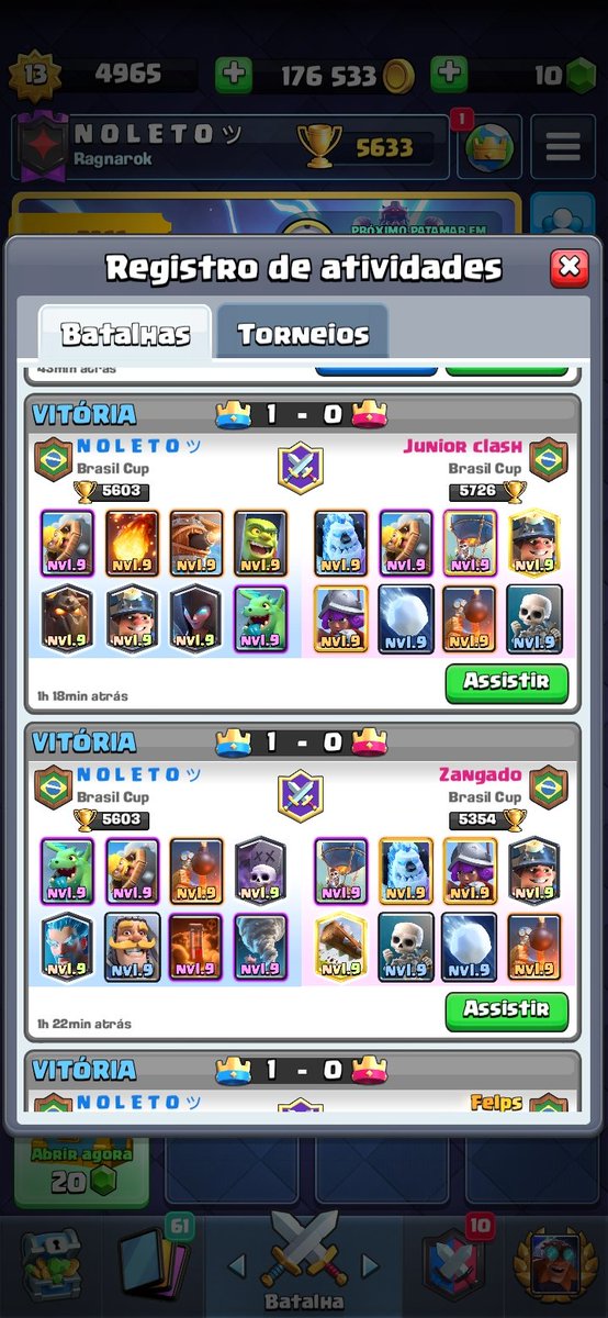 Satisfeito com o meu desempenho de hoje 3/1  limpando no 2 set, contra <a href="/CearaeSports/">Ceará eSports 🏁🎮</a> pela @BrasilCup_