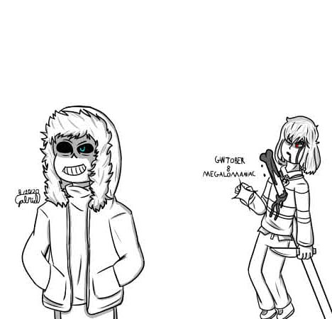 Shane Eletriun Day 8 Megalomaniac Dia 8 Megalomaniaco Gwtober Inktober Undertale Undertalesans Sans Undertalefrisk Frisk Undertalegenocide Undertalefanart Fanart Digitalart Drawing Art Inktober Gwtober T Co