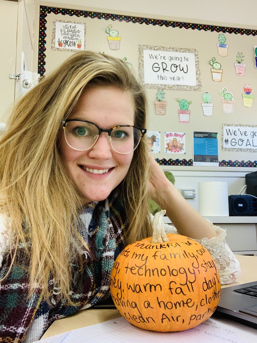 Made the most of our school doors being closed to students today, on #GoogleMeet our grade 5/6 leaders gave us long list things we are thankful for 🧡 #gratitude #onlinelear <a href="/McVeetyRBE/">Marion McVeety</a> <a href="/ms_twood/">Terry Wood 🏳️‍🌈</a>