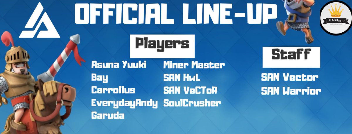 ibexalpen_'s tweet photo. 🔵🔵🔵
CLASH ROYALE
Our Official Line-Up in @ClashCupCR
Pict 1 : Snow
#SANTIME #SANtui™ #SHERACTIONPRIDE
#clashroyale #esportsroyale #esports #esportsindonesia #esportsnews #esportslife
#ClashCup https://t.co/alXhMeAaji