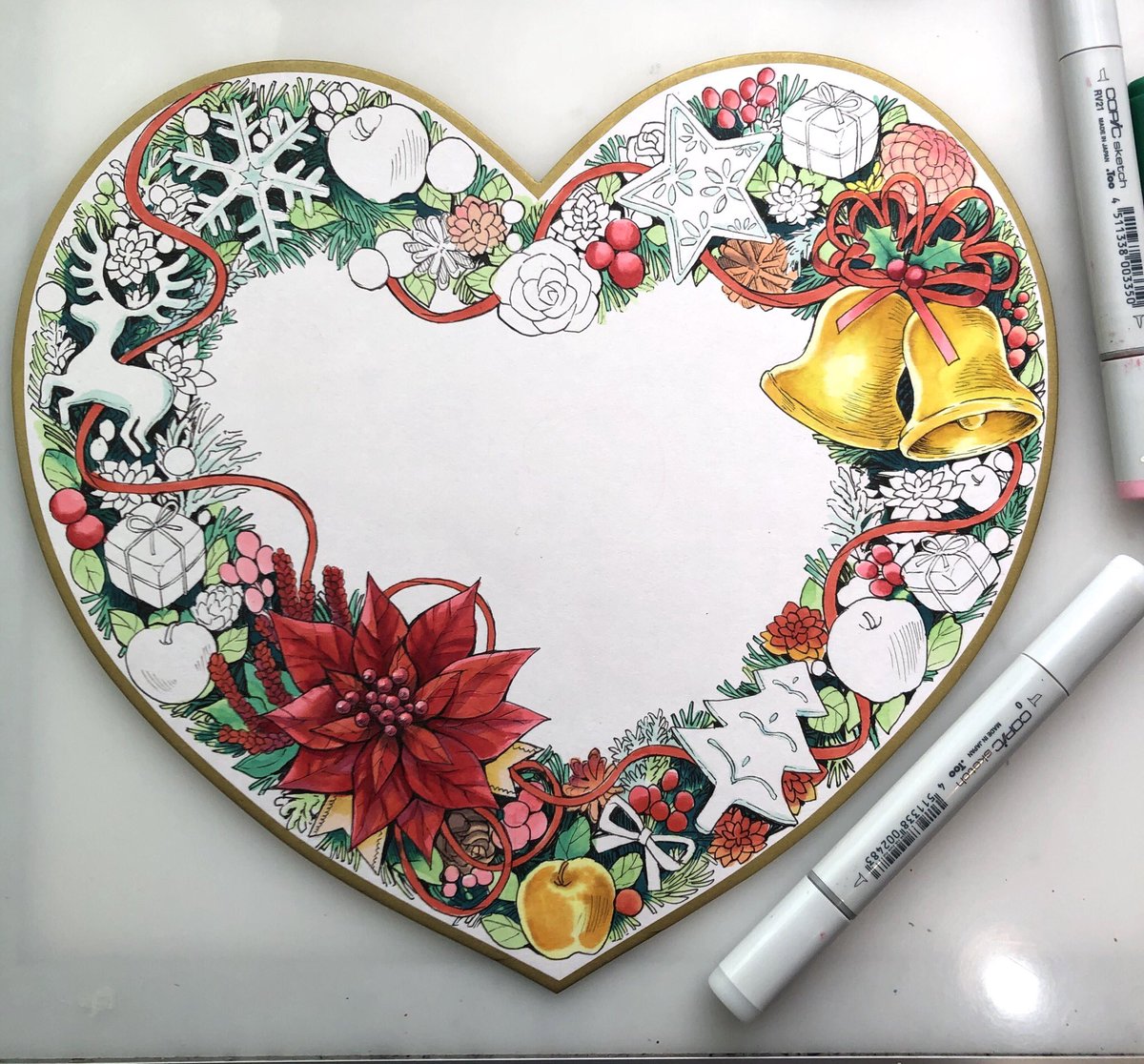 ベクターイラストクリスマスプレゼント、塗り絵、ギフト付きショップ、ウィンターカード、新年のギフト、冬、ショップウィンドウ、ランタン、雪、かわいい家、 クリスマスツリー、クリスマスリース、クリスマスデコレーション」のベクター画像素材（ロイヤリティフリー ..., image size:1200x1116