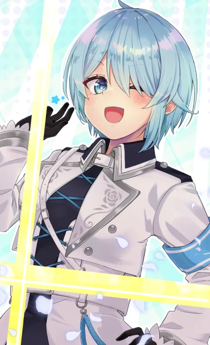 新衣装おめでとう!!からの登録者数10万人おめでとう!!からのお誕生日おめでとう!!の気持ちを込めた絵です #まひろあーと 
