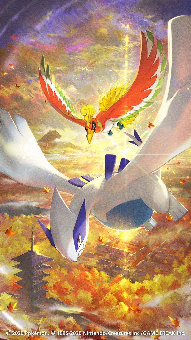 Pldh The Second Legendary Pokemon Wallpaper Has Been Shared In Anticipation Of The Crown Tundra Expansion This Time We See Ho Oh And Lugia Soaring Over Ecruteak City T Co Cwcvv59ppj