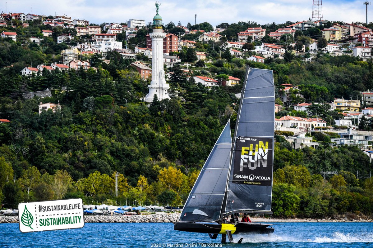 lucarallo's tweet image. Ready to foil: la #Barcolana è l'occasione adatta per scoprire il Persico 69F tra innovazione e sostenibilità

Scopri la #SustainableLife di #SiramVeolia
bit.ly/Siram810

#BarcolanaFun #branded #Barcolana52 #69FSailing #PersicoMarine #Trieste #9ottobre