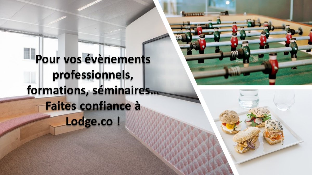 Pour #organiser vos #évènements professionnels au sein de nos espaces à Paris, Bruxelles et Anvers, Lodge vous propose ses services : restauration, traiteur, écran, chaîne hi-fi, aménagement de l'espace...
#Professionnalisme garantie👍
#workspaces #eventlocation #location #espace