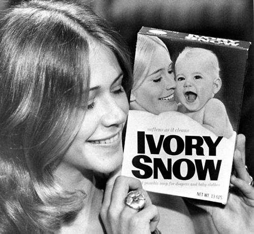 But what made the film notorious was prior to the movie's release Chambers modelled for Ivory Soap & was known as the wholesome "Ivory soap girl". The brand's slogan was "99 and 44/100% pure". All Ivory Snow products & advertising featuring her were immediately recalled
