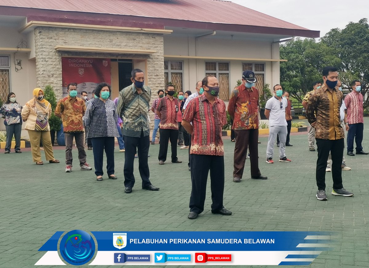 PPSBelawan's tweet photo. Apel pagi dipimpin olh Bendahara Pengeluaran, Ibu Nurcahaya Sihombing dgn menyampaikan informasi terkait kegiatan rapat Validasi Nasional dan penyusunan RKA/KL hari ini, dilanjutkan olh Kalabuh memberikan informasi mengenai kapal Riset KKP yg akan bersandar di Belawan. 
@kkpgoid https://t.co/wx3Z7FiYNV