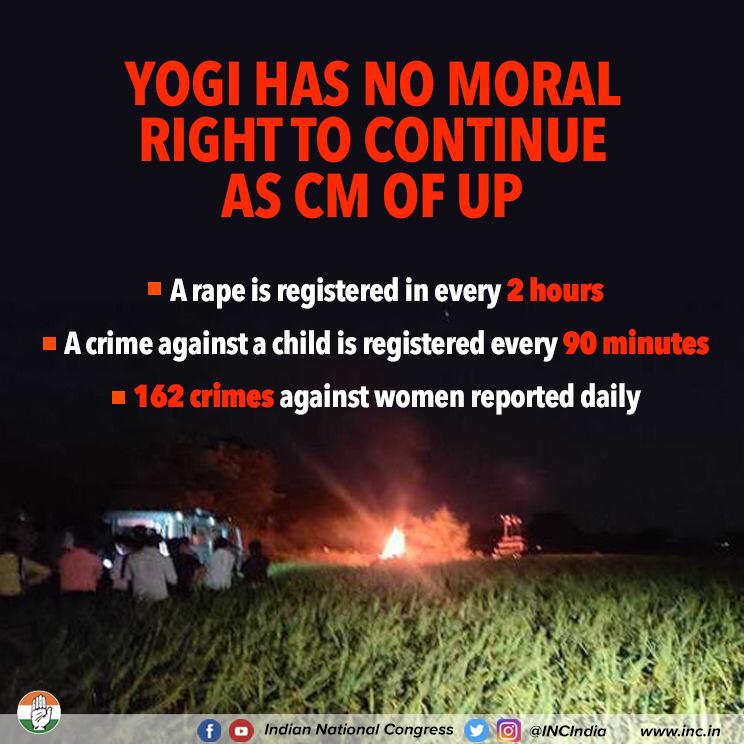 NikhilSavani_'s tweet photo. Why is the BJP leadership maintaining a radio silence on Hathras ?
#BJPseNaHoPayega https://t.co/qn388q6QrY