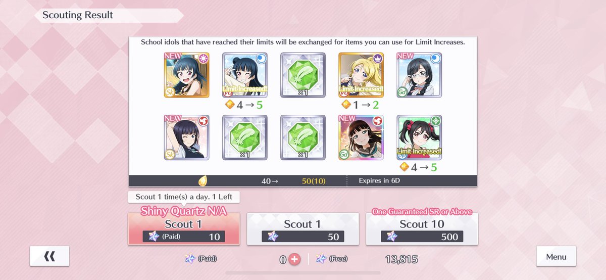 Scouts 5~8: I know I should be happy about getting 3 URs but...where the FUCK is Ai??????