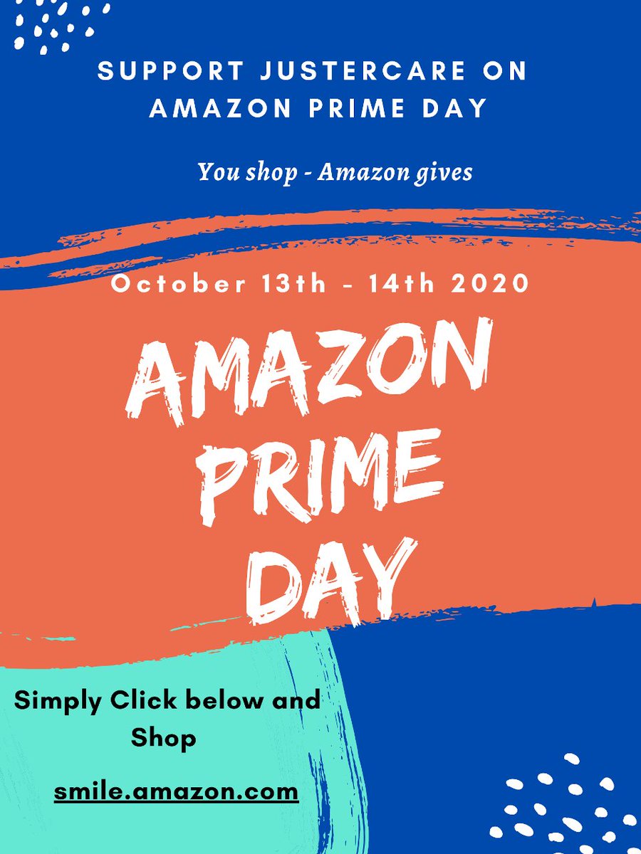 JusterCare's tweet photo. Amazon Prime Day is coming soon!!

From October 13th to 14th, when you'll shop at AmazonSmile, Amazon will donate to JusterCare. Support us every time you shop: https://t.co/ax5hAMOZ5k

Get some useful tips: https://t.co/6GOCzEHims
We are #JusterCare! 
#ImproveLives
#AmazonSmile https://t.co/sEtCxuqVMM