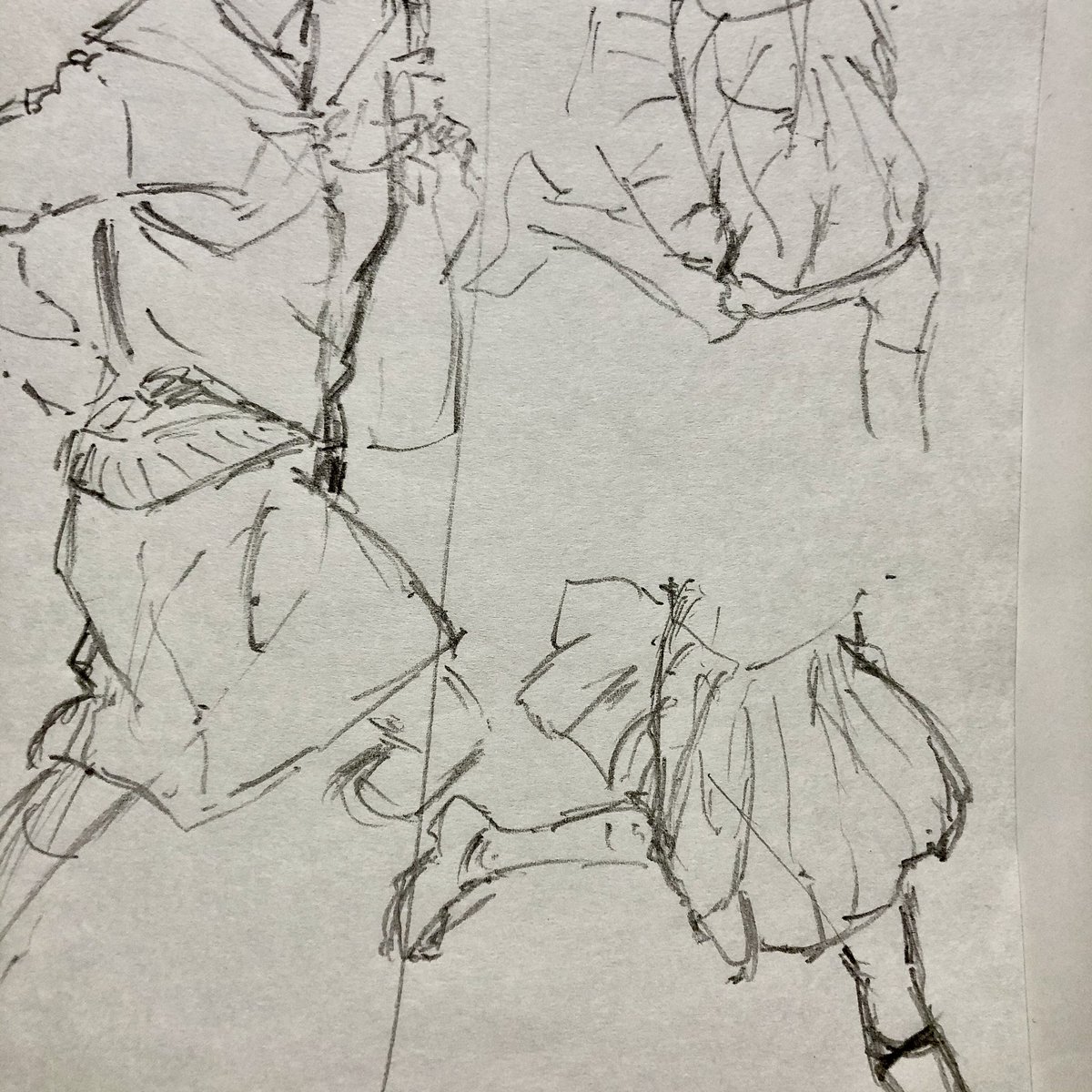 スケッチれん1009 走りスカートのはためきは凄い動きがある のは新たな Yo Yoの漫画