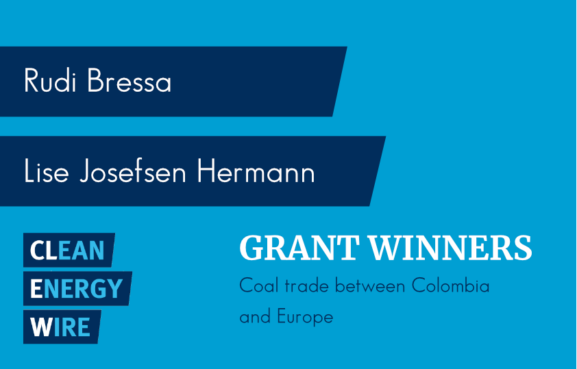 ClewNetwork's tweet photo. 💫Congratulations @LiseHermann & @RudiBressa, one of our winning #CleanEnergyWireGrants teams!
The judges found their pitch on the coal relationship between the EU and Colombia highly relevant.
Find out more about their upcoming stories➡️https://t.co/NMJlYHRn05 https://t.co/jNr580TKIg