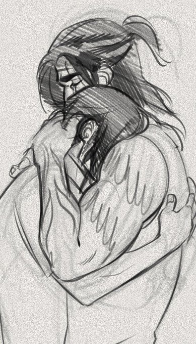 Gladio and Noct giving each other the hug they both deserve >:I 