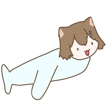 題名「飛行機に乗ってる私?」 