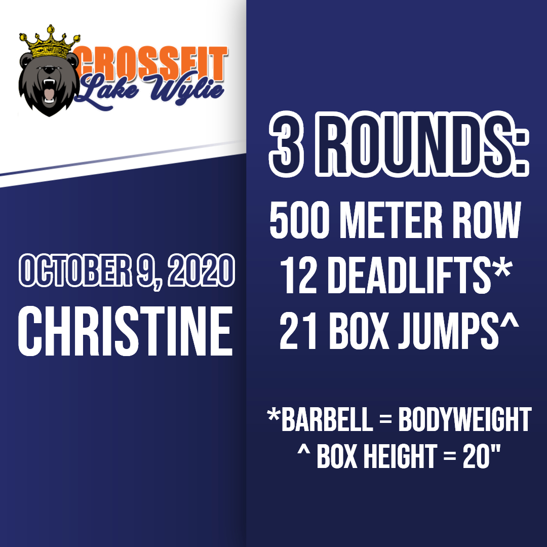 CrossFitLKW's tweet photo. We'll start today's work by working up to a heavy-ish set of 5 reps of the deadlift. Then we'll tackle classic #CrossFit workout, Christine. #workout #fitness #getfit #getstronger #loseweight #crossfit #deadlift  #boxjumps #lakewyliefitness #lkwfit #crossfitlakewylie #lakewyliesc https://t.co/v7AJnGr9Zt