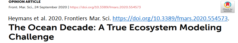 sheilaheymans's tweet image. ...and finally the work that the @EMarineBoard has done on #EcosystemModelling ...marineboard.eu/publications/e… ... and our paper in @FrontMarineSci on what is needed for ecosystem modelling in the #OceanDecade...