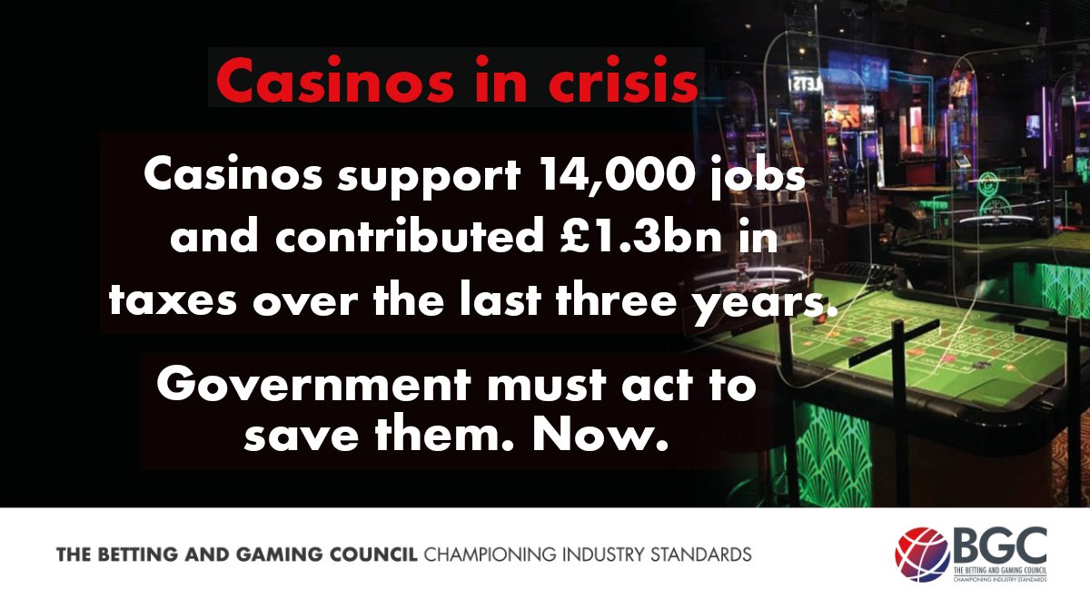 The economic contribution made by the UK's casinos is enormous. At a time of national crisis, the Government must not make it any harder for them to do business.