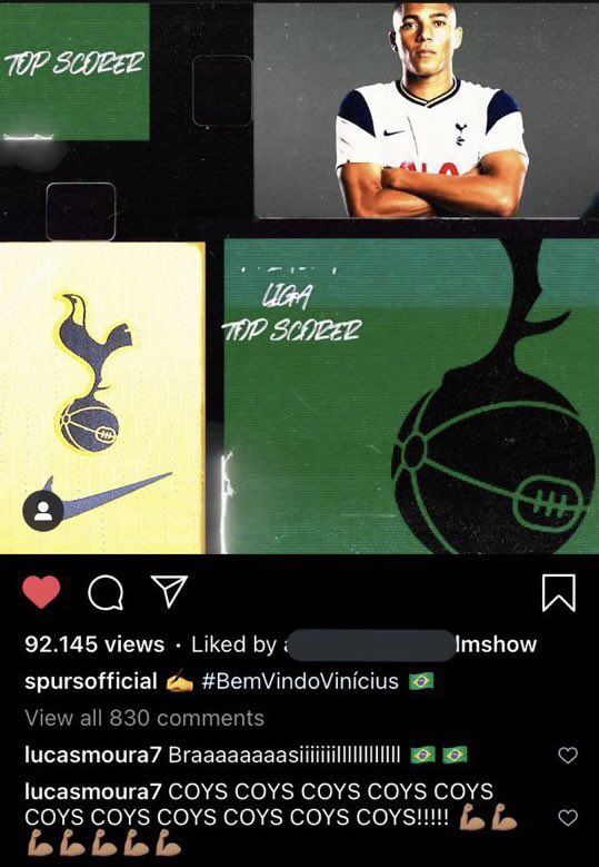 thfcFarouk's tweet image. Lucas Moura is something else on Instagram