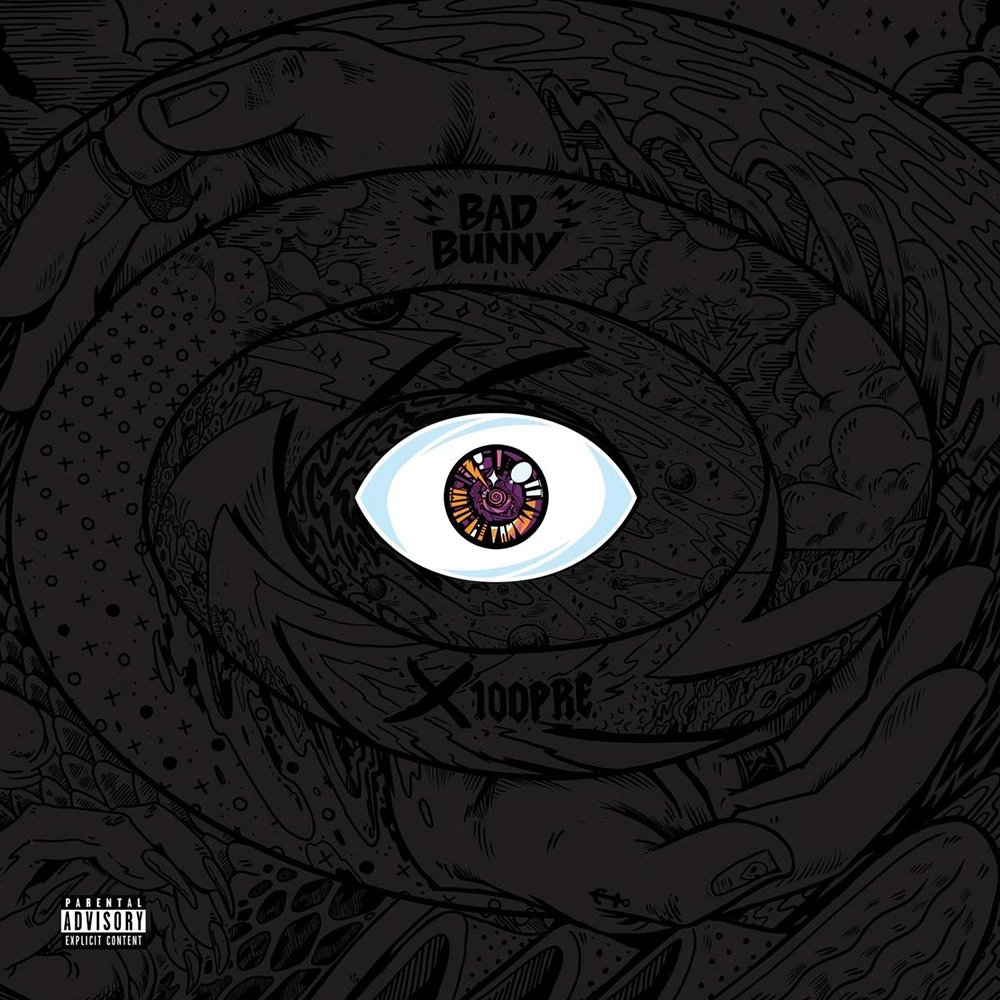 447 - Bad Bunny - X 100pre (2017) - never heard of this guy, it's like Puerto Rican rap. Wasn't really my thing, highlight of the album was Stone Cold turning up in one of the videos and helping Bad Bunny fight some guys