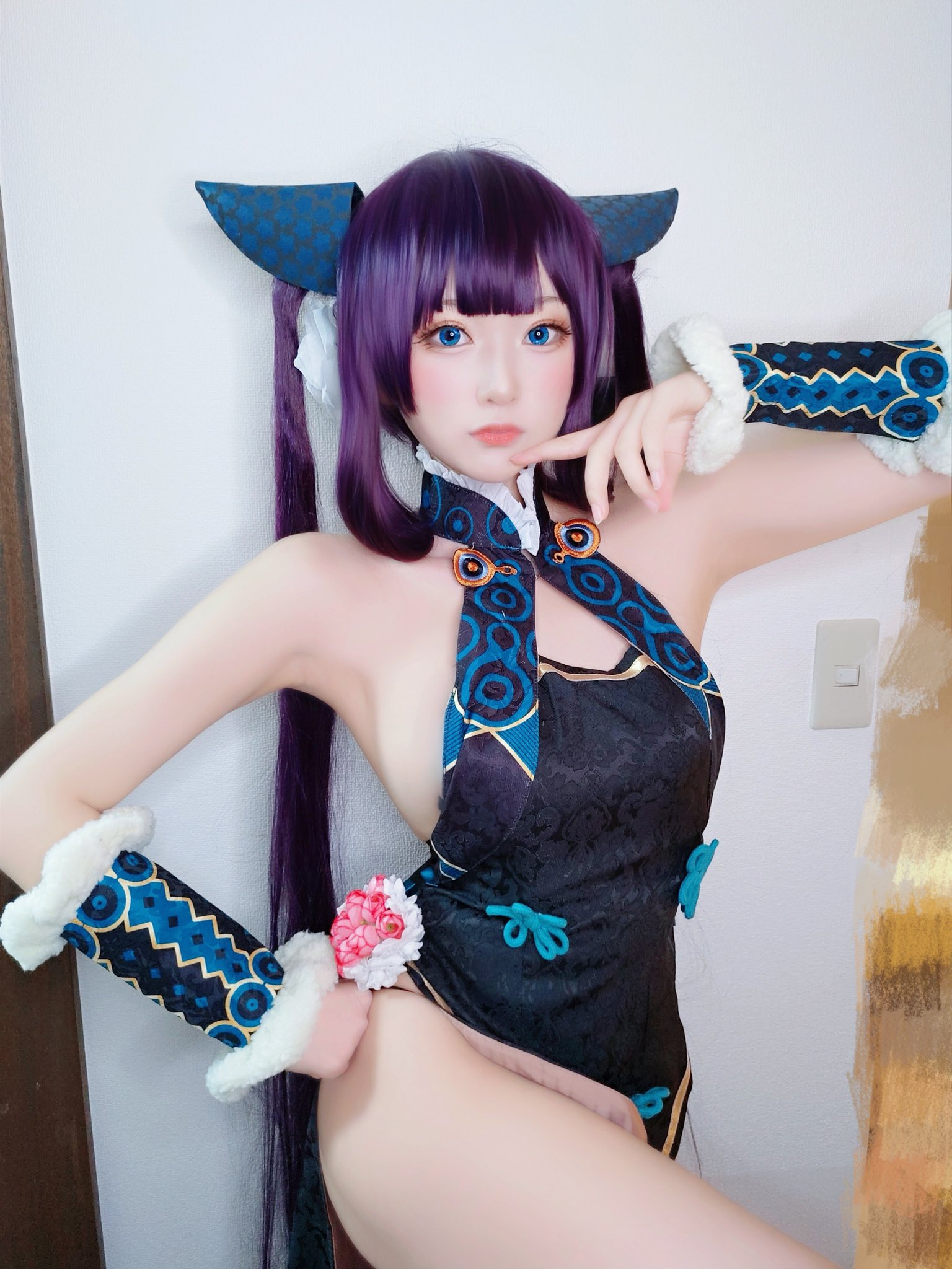 画像,Fate/GrandOrder 💜楊貴妃コスプレ💜「あたし、フォーリナーのユゥユゥ！どうか末永〜くきみのおそばに……」#fgo https://t.co/Vok…