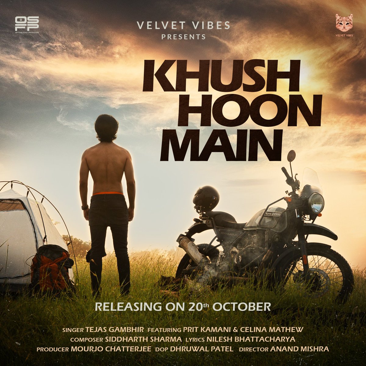 Gone are those days while we felt 'Comfortably Numb'. It's time to feel 'Super-Comfortably Happy!🥳

Get ready to groove with Cheeku's next drop🔥

POSTER OUT NOW!

Singer:<a href="/tej_gambhir/">Tejas Gambhir</a> 
Starring:<a href="/pritkamani/">Prit Kamani</a> <a href="/celina_mathew/">celina mathew</a>

#KhushHoonMain
#velvetvibes
#comingsoon
#StayTuned