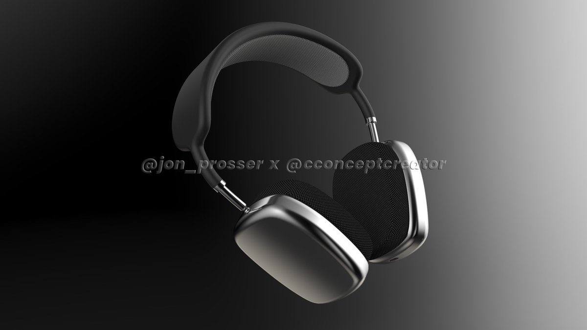 jon_prosser's tweet image. AirPods Studio 🎧 
The renders that I shared last month seem to be the luxury variant — made of leather/metal.
I’m being told they’ll retail for.... $599 😳
There will be another sport-like variant made of cheaper materials for $350.
They WILL NOT be at the October 13 event.