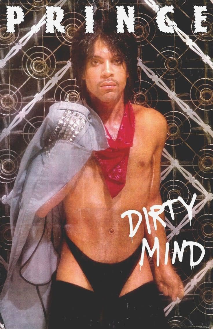 While clad in thigh highs and a piercing gaze, Prince stood in front of mattress springs on the 'Dirty Mind' album cover; boldly daring his audience to come along on his bumpy ride through the dark side of sex, obsession, lust & more.