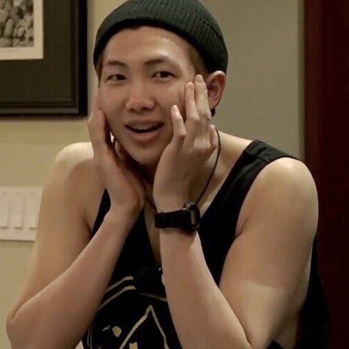 Namjoon in sleeveless shirts:A deadly thread.