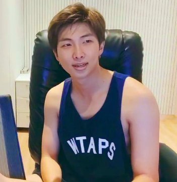 Namjoon in sleeveless shirts:A deadly thread.