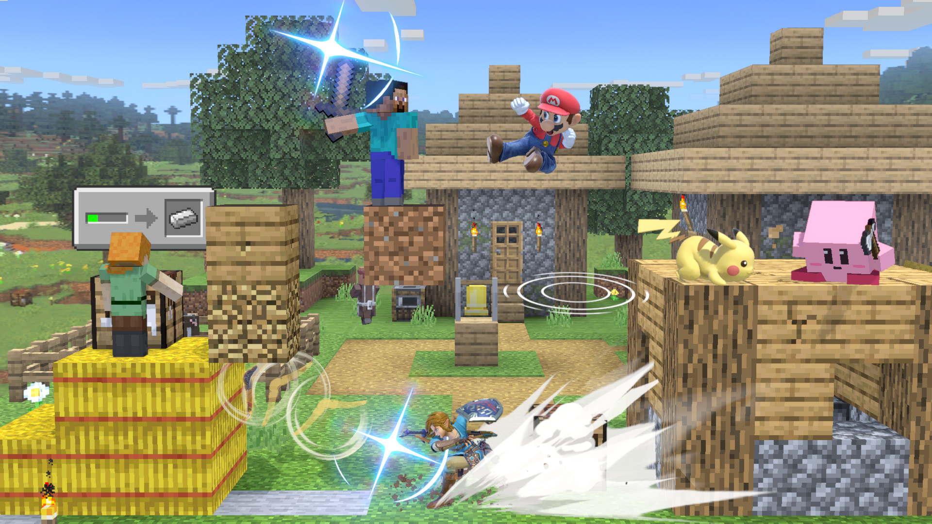 大乱闘スマッシュブラザーズ SPECIAL & Minecraft スマブラSP』“Minecraft スティーブ/アレックス”10月14日配信