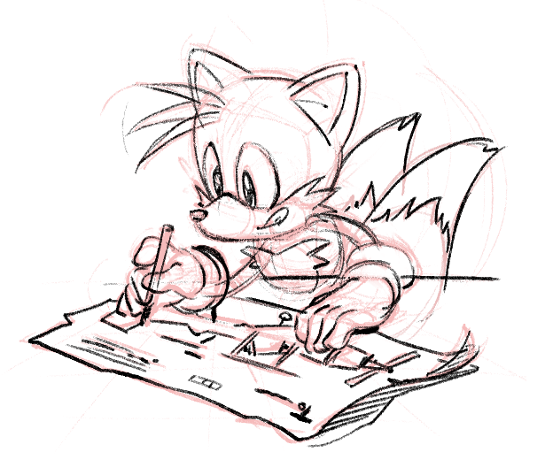 AliceAlacroix's tweet photo. Now that the official SRB2 installer has been out, here's the original sketch and colored version of Tails for the installer. 😊 https://t.co/M7drBaMivA