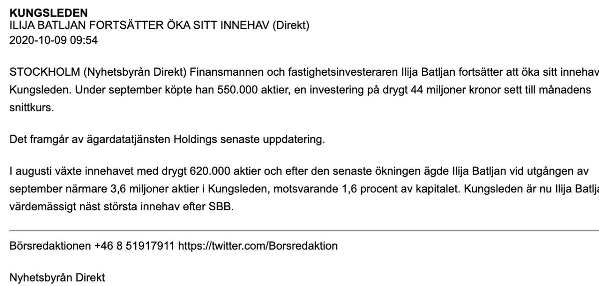 Investormannen's tweet photo. Finns det någon annan bransch där ägarna och VD:arna köper så mycket aktier i varandras bolag? Målsättningen är väl att konsolidera fastighetsmarknaden så några få aktörer kan kontrollera hyresnivåer och fastighetspriser i storstäderna. Oligopol är en lönsam strategi! https://t.co/A2N1fmJvJW