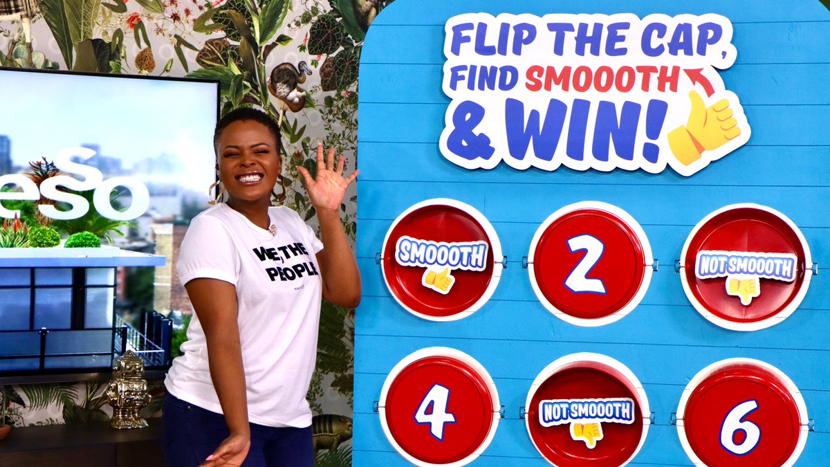 expressoshow's tweet photo. Congrats Mbali Mercy Shongwe for being extra #Smoooth and flipping the winning cap to win a Samsung microwave! @mytropika #ExpressoShow #tropika https://t.co/D1nkbq3LKS