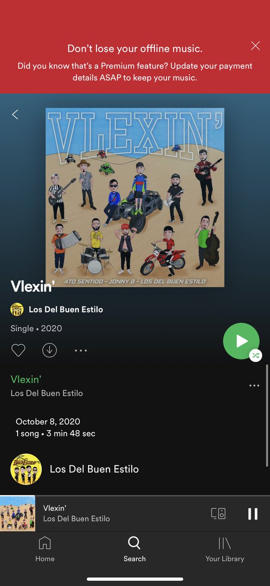 LdBuenEstilo's tweet photo. @dvddy93 @VLEXXXGALINDO @santimrqz7 @AndrewGutierr It's on Spotify!🙌🏻🔥💯 https://t.co/4I5BSbPP9T