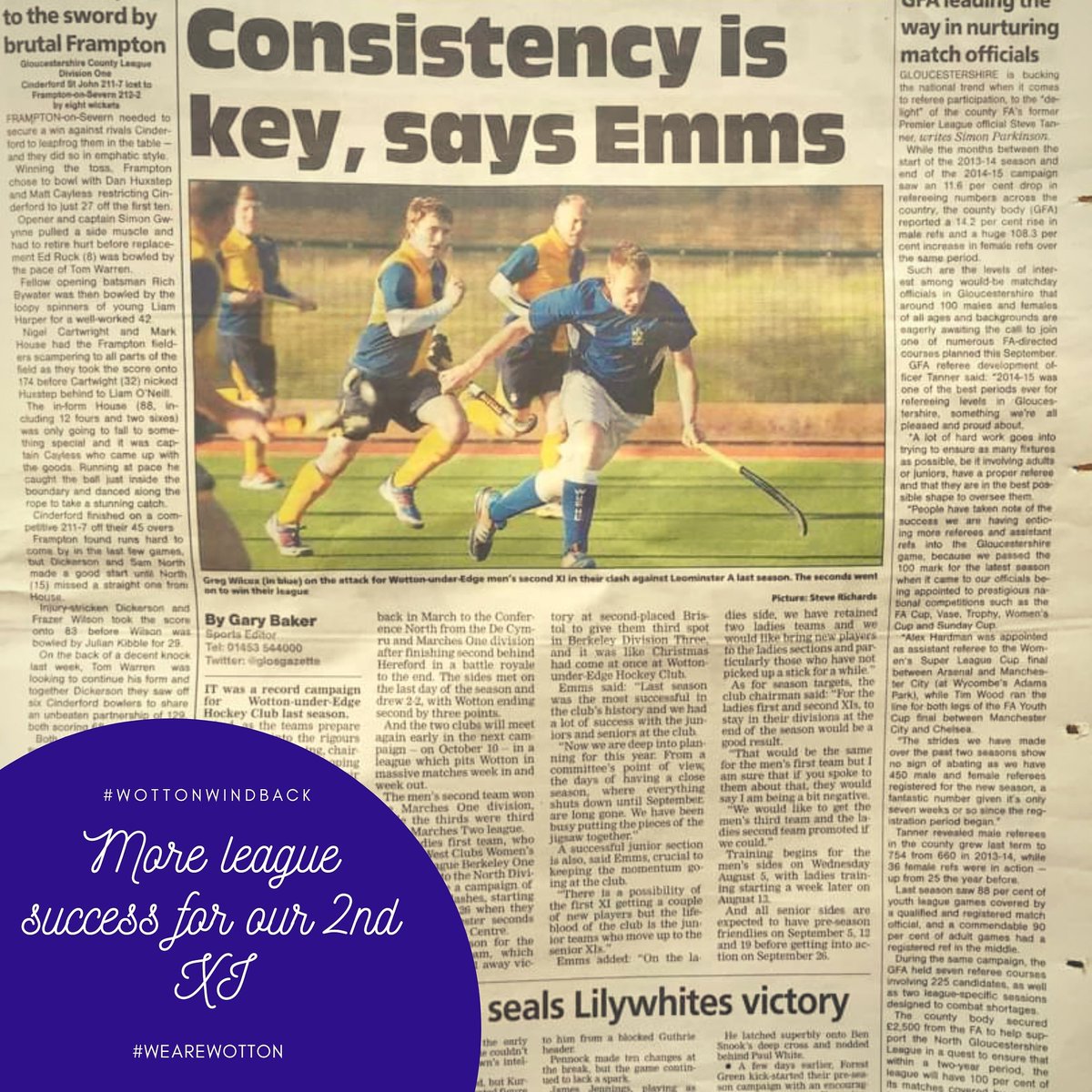 wottonhockey's tweet image. #WottonWindback

#WeAreWotton