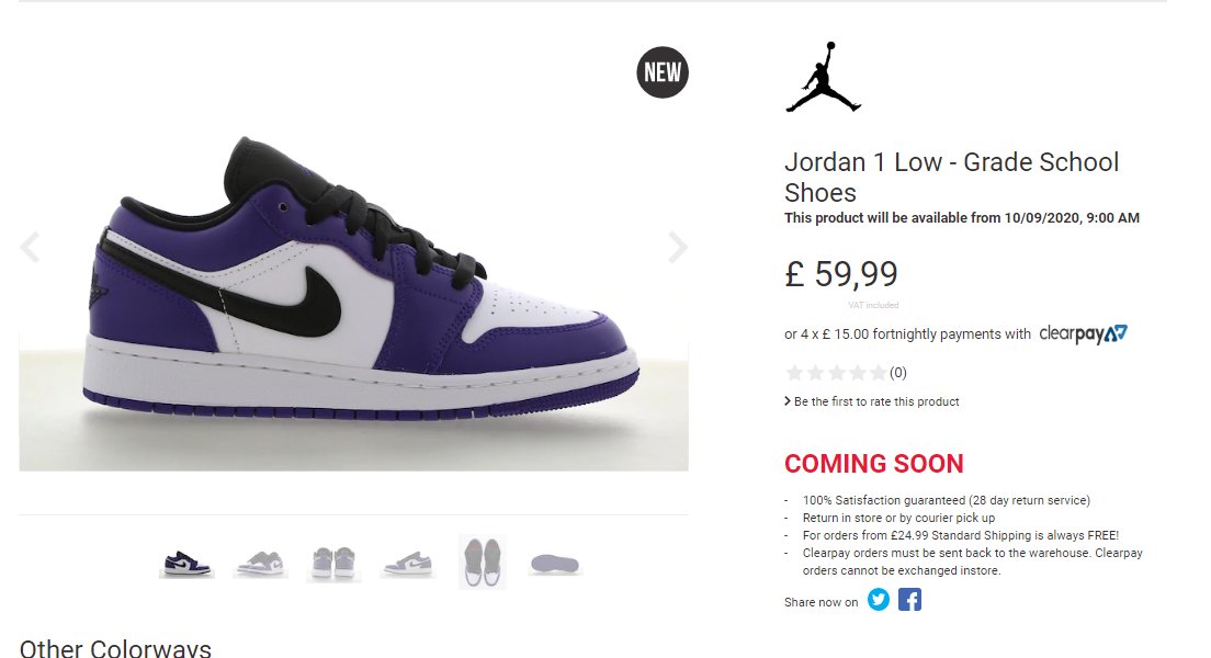 jordan 1 court purple gs footlocker