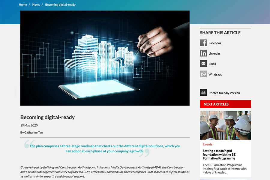 WhooshPro's tweet image. Today, it is apparent that virtually everything must be digital-ready. Including the physical environment. See the newly launched BuildSG Online Magazine our team of digital specialist help built.

whooshpro.com/works/bca-buil…

#webdesign #webdevelopment #contentmarketing #CMS