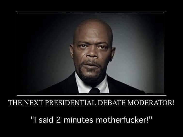 RumpOut's tweet image. This is my nomination for Moderator for all future debates: