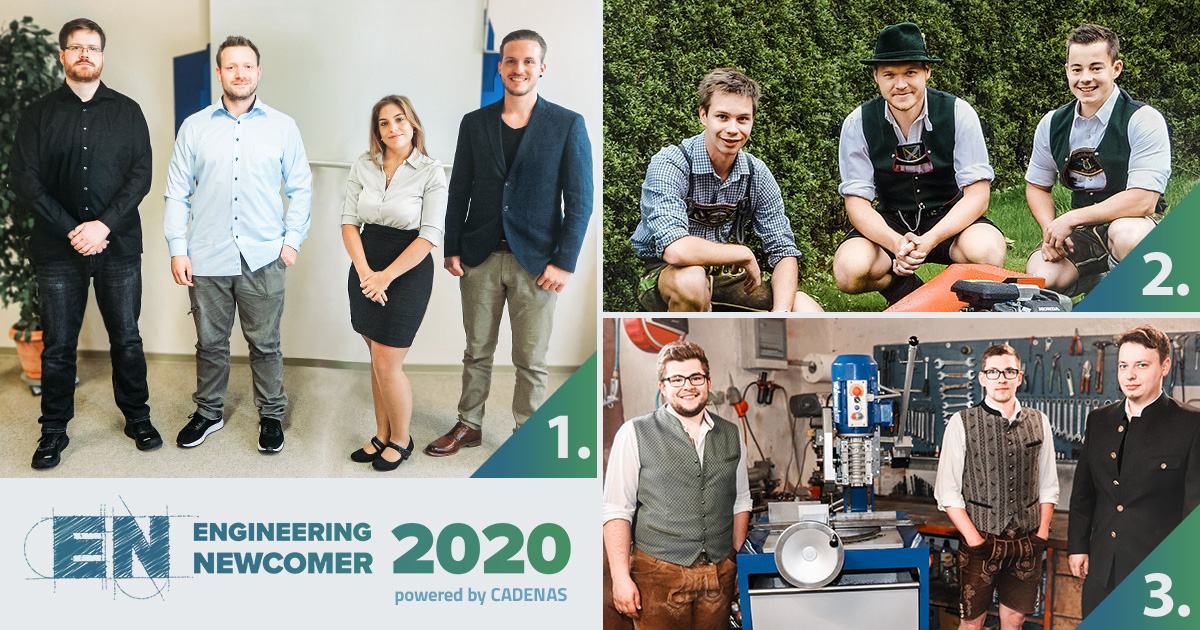 CADENAS_DE's tweet image. Herzlichen Glückwunsch!🥳 Das sind die diesjährigen Gewinner des #EngineeringNewcomer Wettbewerbs🏅🥈🥉 Alle Infos zu den Gewinnern, ihren Projekten und zum Wettbewerb gibt’s hier: bit.ly/30KQ188

@norelem @MDESIGN_online