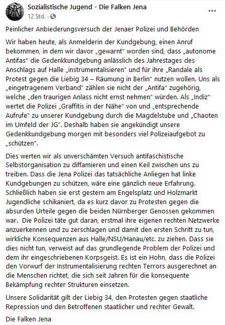 ammsm0105's tweet photo. Deutsche Exekutive schlägt lieber für Immobilieninvestoren linke Hausprojekte kaputt und kriminalisiert Unterstützer*innen, als sich mit rechtem Terror und rassistischen Schläger*innen zu beschäftigen. Gibt's in TH zur Genüge. Volle Solidarität mit der @liebig34bleibt. <3 https://t.co/dtLWDIWH0x