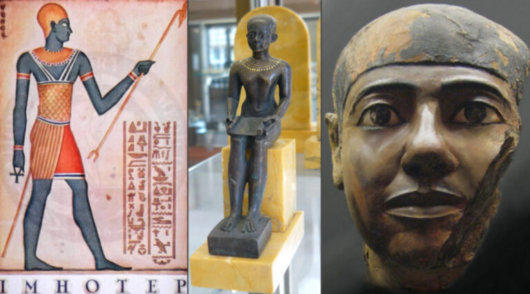 Imhotep (Ancient African Civilization)____Imhotep means ‘he that comes in peace’. Born in 27th century BCE, Ancient Kemet (Now Egypt), Imhotep was no only a physician but also an architect, astrologer, scribe, politician and priest.